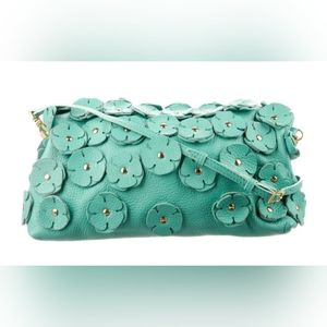 ❌SOLD❌BURBERRY PRORSUM Leather Floral Embellished Crossbody Bag